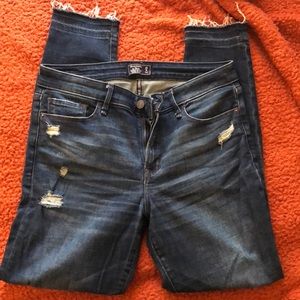 Abercrombie ripped jeans